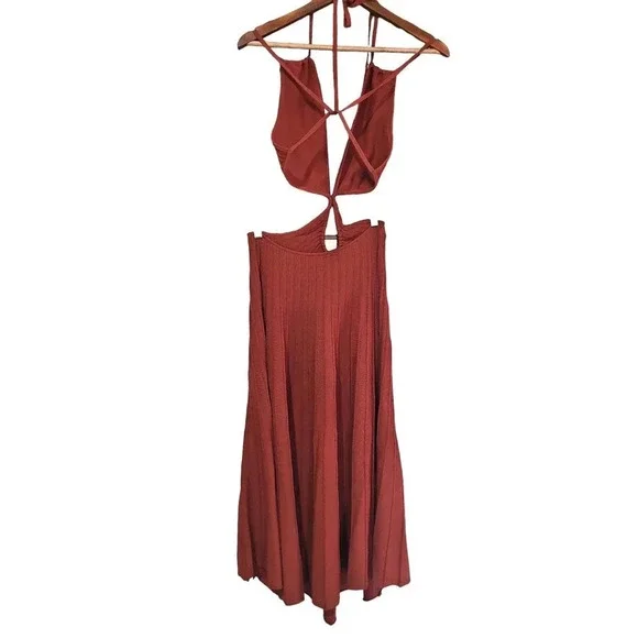 Cult Gaia Ottilia Knit Dress Clay Size L NWT - Picture 7 of 11